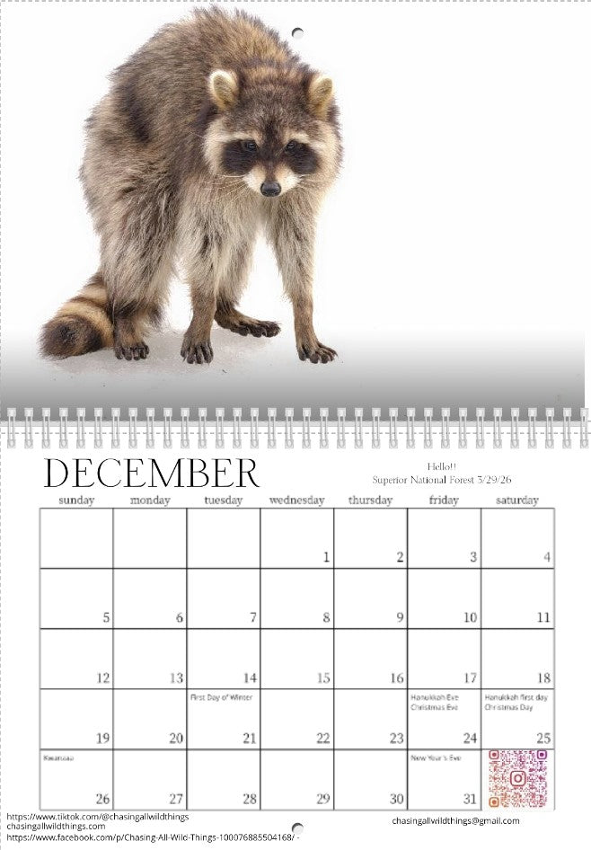 2027 Wild Things Calendar